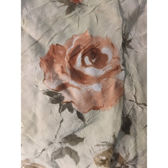 Sugarcane Floral Maxi Skirt M Boho Peasant Elastic Waist Long Light Green - Picture 7 of 8